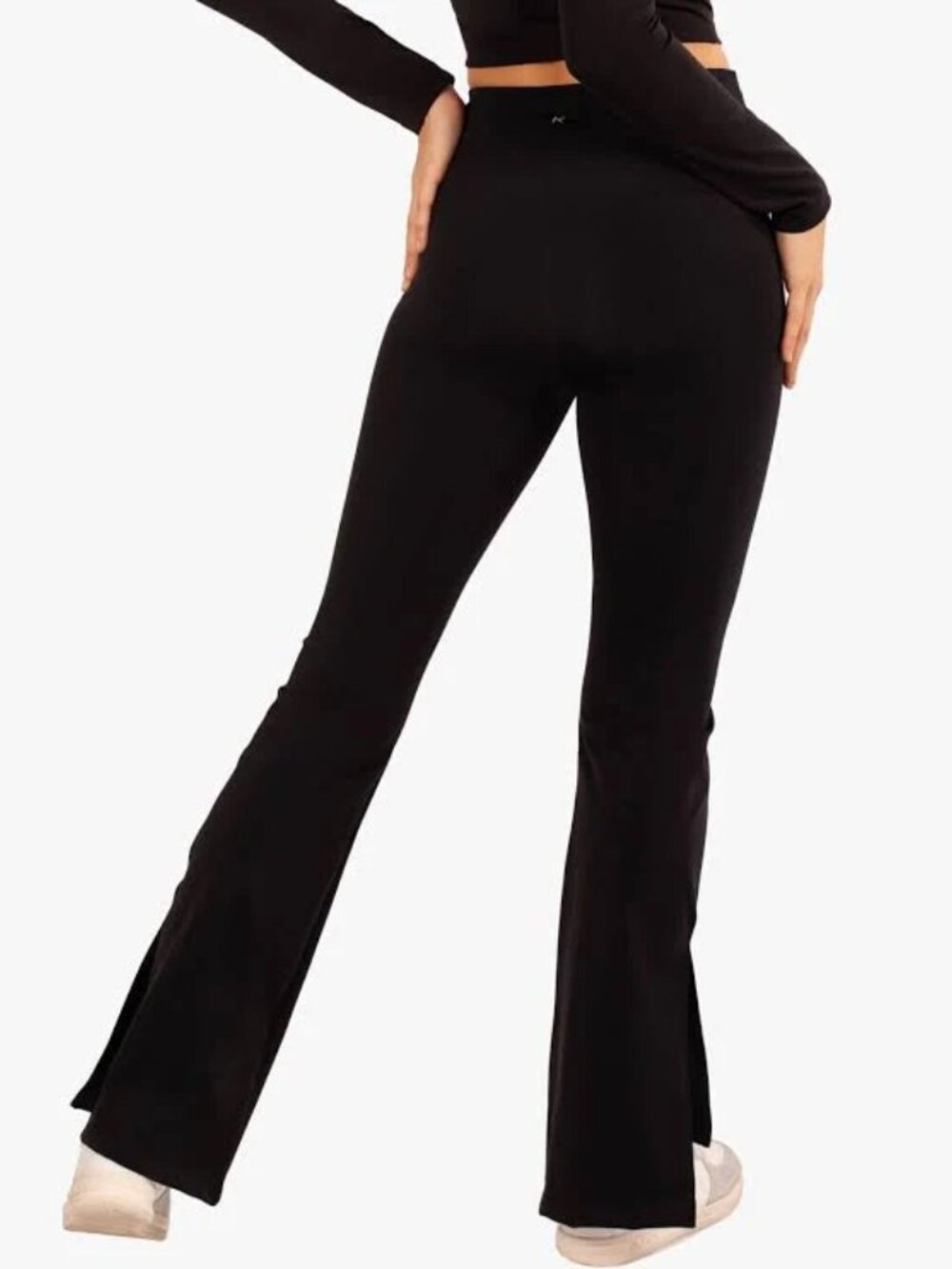 ☀️ Koral Illuminate Blackout High Rise Flare Leggings Black M NWT - Picture 2 of 13